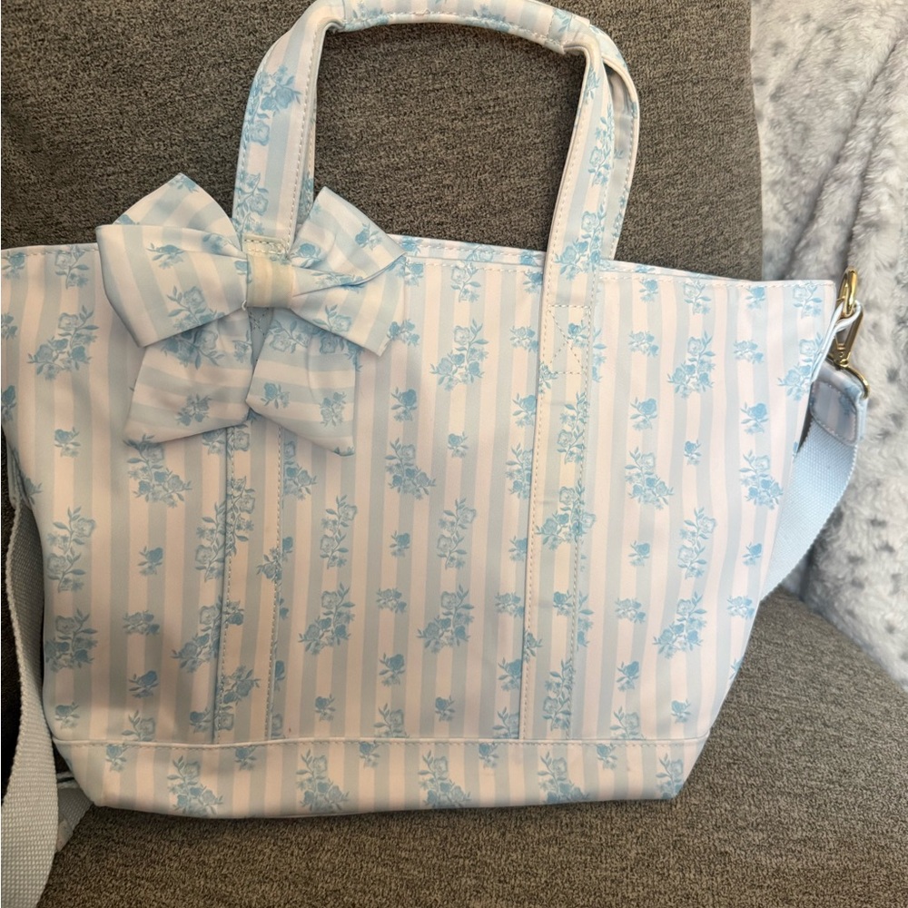Stoney Clover Lane Blue and White Tote Bag